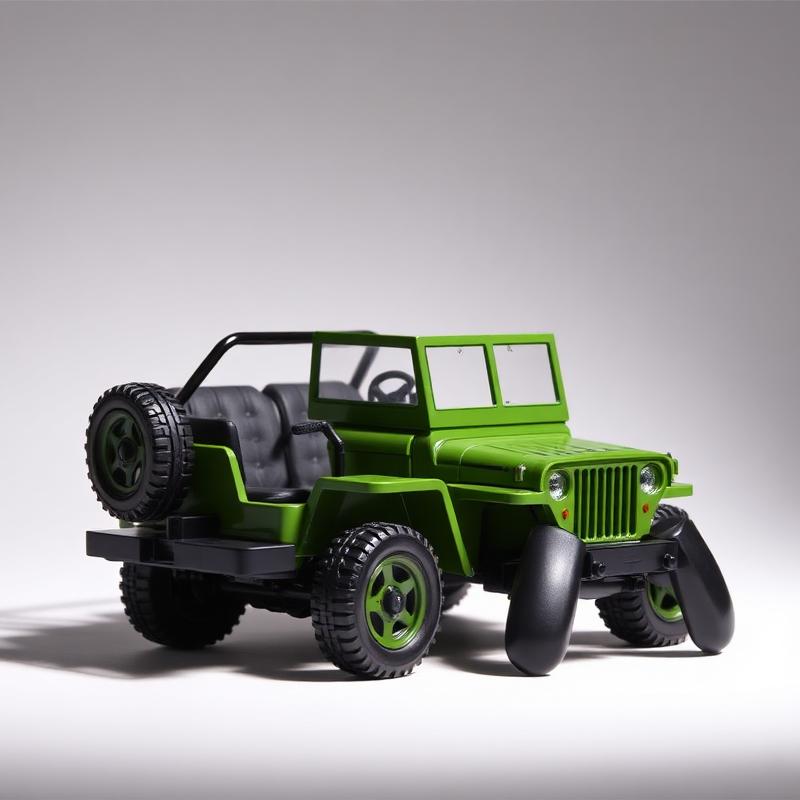 Music Army Jeep R/C Toy Car